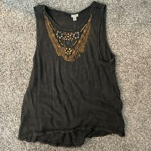 Embellish tank top